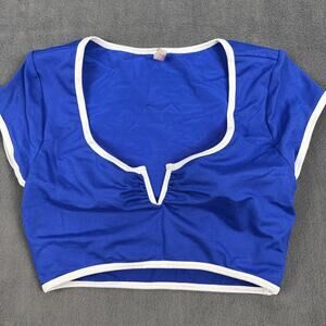 Free People Movement Pipe Dream Baby Tee Blue Small